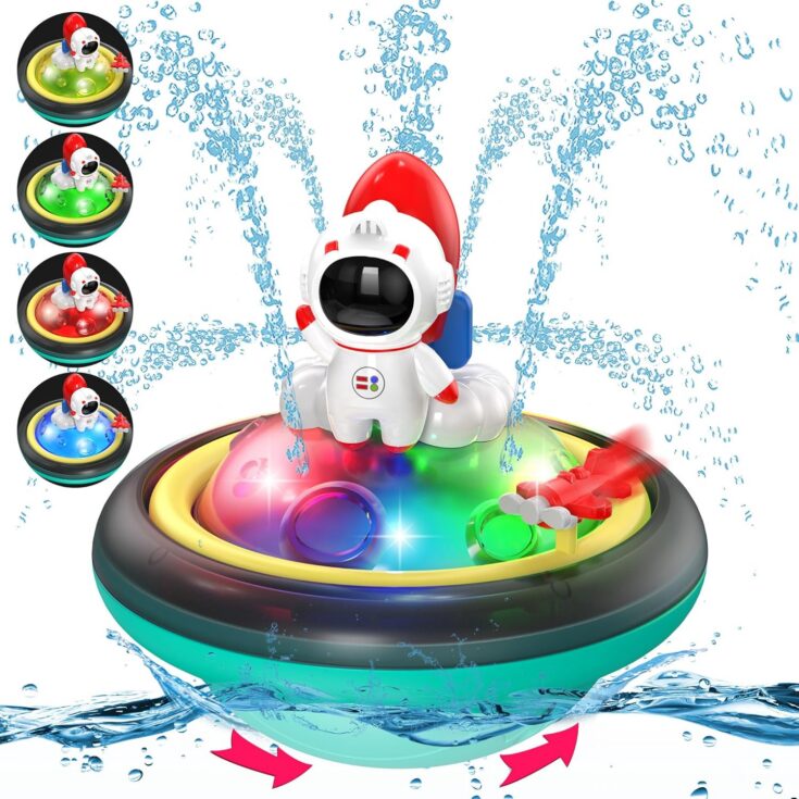 Image for Automatic Induction Sprinkler Shower Toy with LED