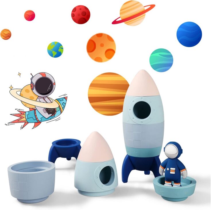 Image for Silicone Rocket Toy Set