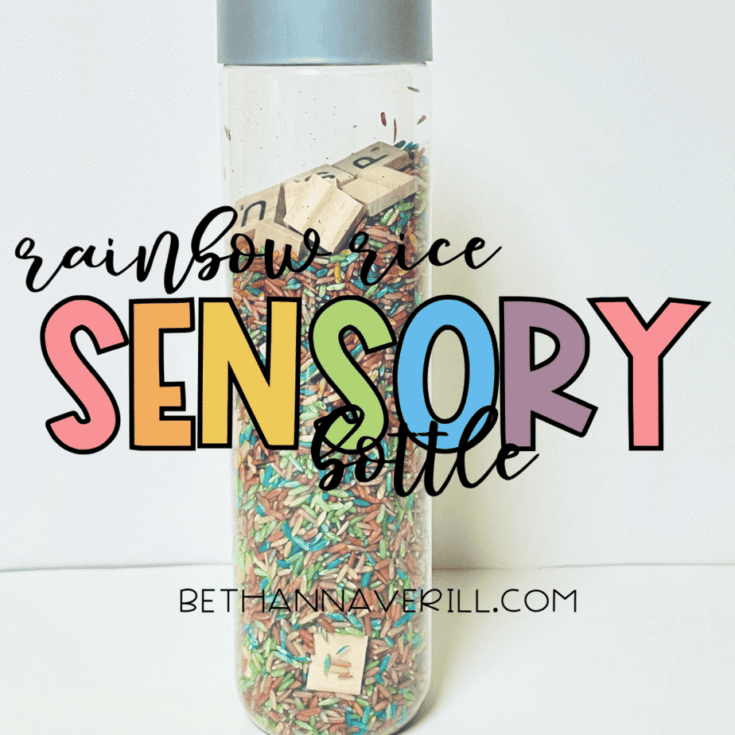 Image for How to Make a Rainbow Rice Sensory Bottle