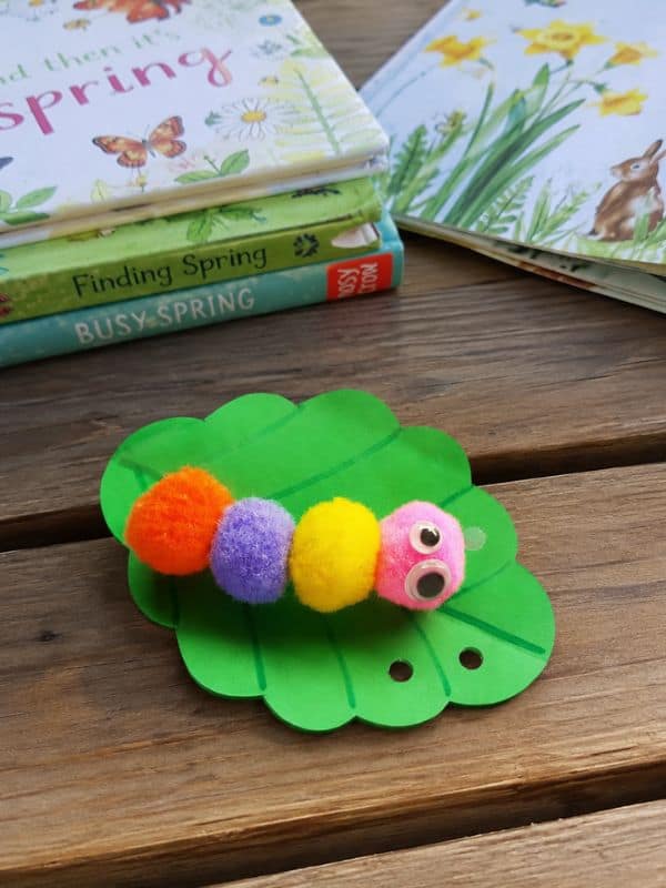 Image for Pom Pom Caterpillar Preschool Craft