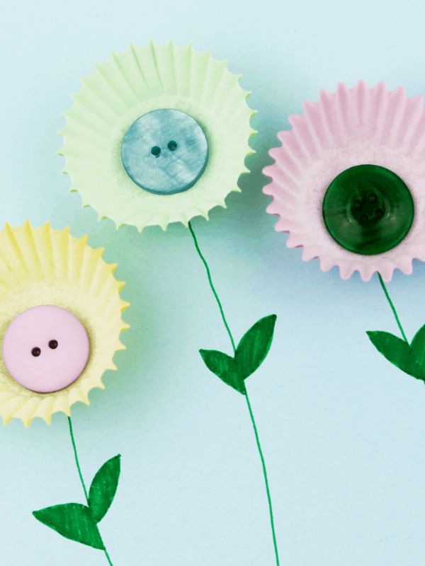 Image for Muffin Cup Spring Flower Craft for Preschoolers