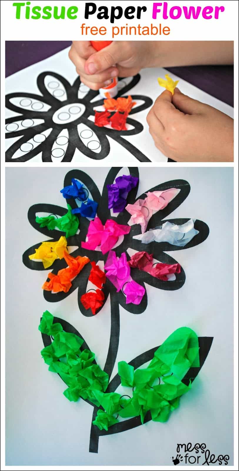Image for Tissue Paper Flower Art Activity