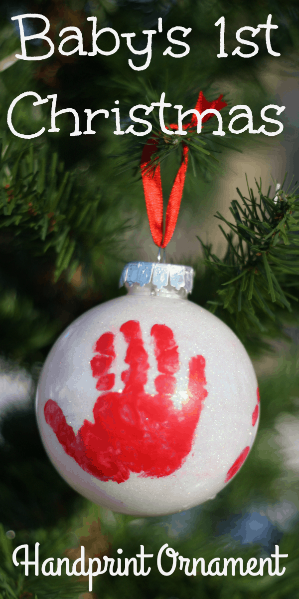Image for Handprint Glass Ball Ornament