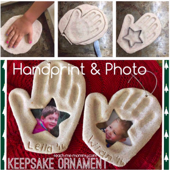 Image for Handprint & Photo Keepsake Ornament