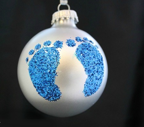 Image for Glitter Footprint Ornament