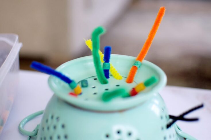 Image for Colander and Pipe Cleaner Activity